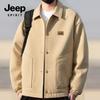 JEEP SPIRIT Herren Winter Fleecegefütterte Reversjacke