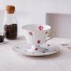 Classical Floral Texture Ceramic Cup&saucer Dining Table Coffee Mug Milk Tea Mugs Afternoon Tea Teacup Fruit Juice Container