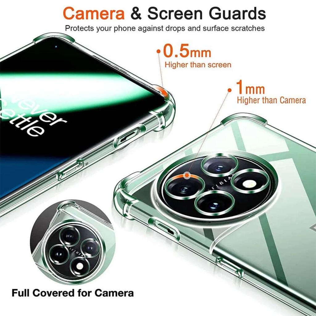 Funda Transparente Para OnePlus Funda de Teléfono de Silicona Blanda ACE 5 15 15T 13 12 12R 11 10 9 Pro 1+ 8 One Plus 7T