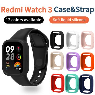 Silikónové puzdro pre Redmi Watch 3 Active Protection Shell Náramok náhradný remienok pre Xiaomi Redmi Watch3 Lite ochranný kryt