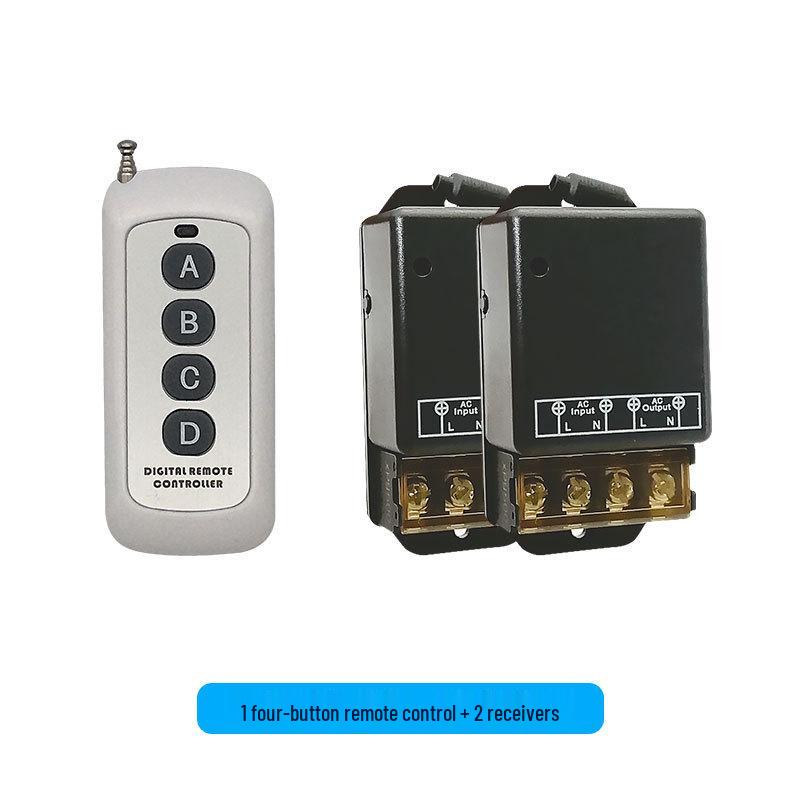30A 220V AC High-Power Controller with 433MHz Wireless Remote for Water Pump/Motor.