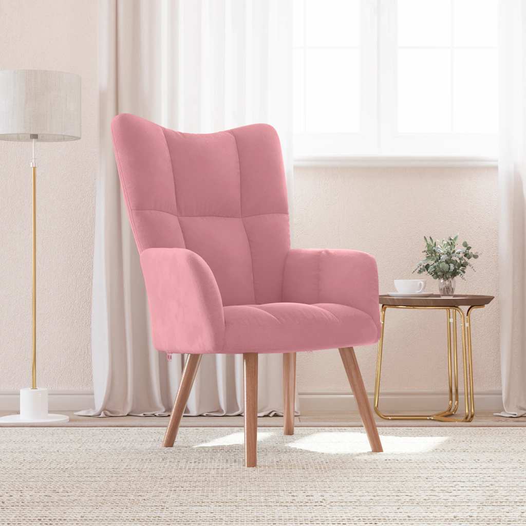 Vidaxl Sessel, Rosa, Mit Samt bezogen