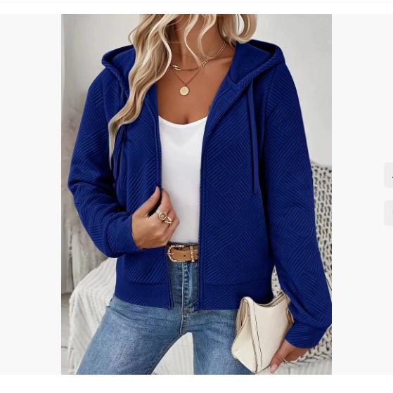 Herbst und Winter Neue Grenzüberschreitende Damenmode Reißverschluss Kapuze Locker Lässig Damen Kapuzenpullover Aus Europa und Amerika