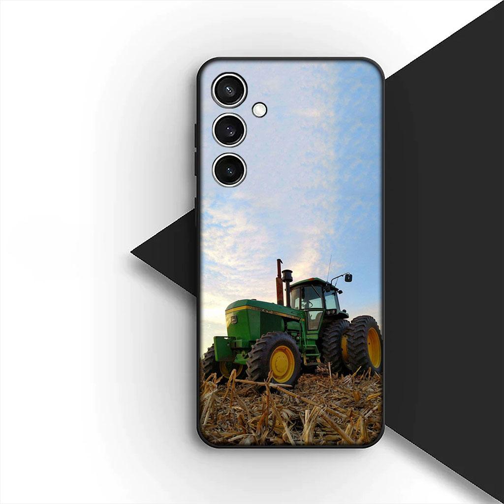 Farms Vehicles Tractors Silicone Phone Cover for Motorola Moto G86 G57 E14 E15 G14 G34 G35 G84 G24 A54 G15 Power E22 Soft Case