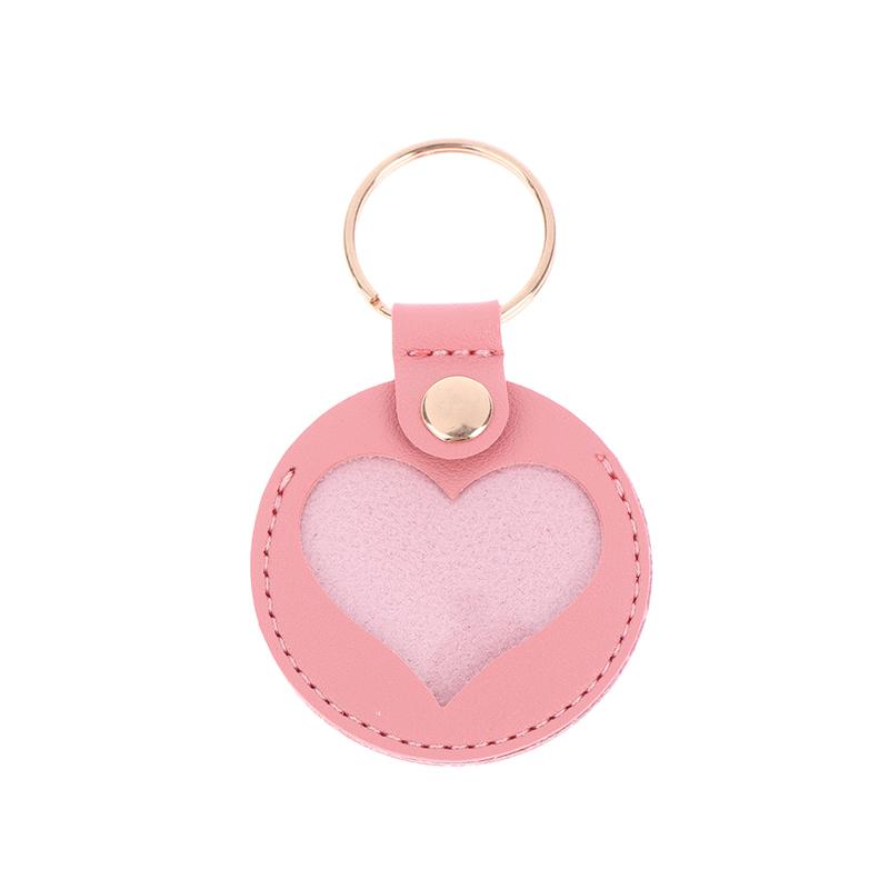 1Pc Pet Hair Storage Bag Keychain Leather Cat Paw Heart Love Keyring Diy Memorial Gift Key Chain Cat Dog Fur Container Pendant