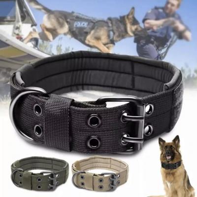 Nastavitelný obojek Classic Reflexní výcvik Vojenský obojek Nylon Heavy Duty Taktický obojek německý ovčák
