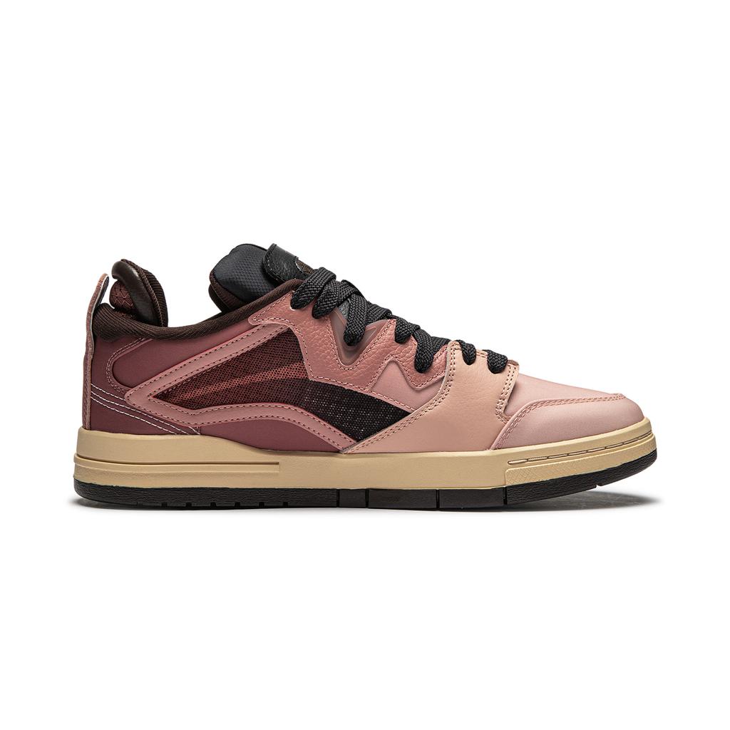 Li Ning We Wo Pro Special Story Edition Slip Resistant Durable Patchwork Upper Fashion Versatile Lightweight Comfortable Low Top Skate Shoes AECU011-4