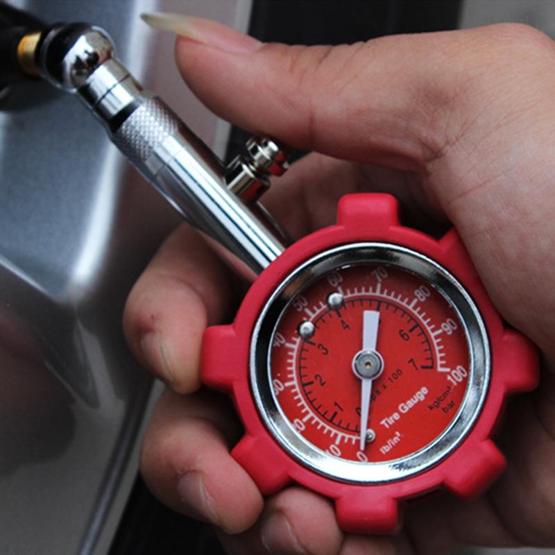 Heavy Duty Tire Pressure Gauge High Accuracy Air Pressure Tire Gauge PSI KPA BAR for Cars Trucks Motorcycles Bikes