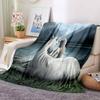 Unicorn Girl Flannel Blanket Throw Blanket Soft Warm Sofa Bed Camping Home Decor Unique Christmas Gift Cs9226