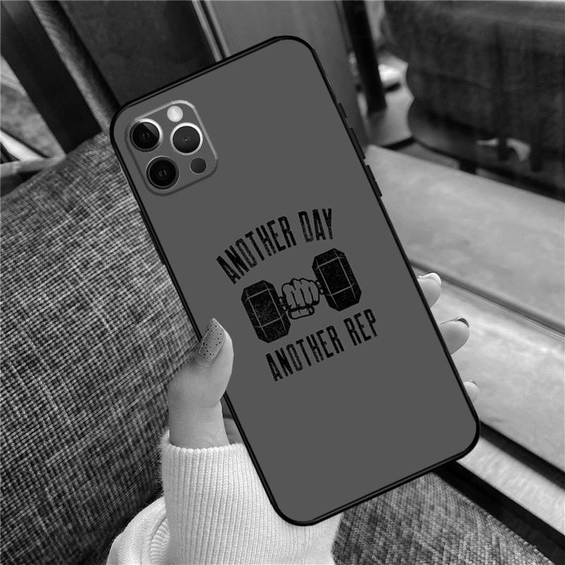 Bodybuilding Gym Fitness Phone Case For iPhone 16 15 13 12 11 14 Pro Max 12 13 mini XR 15 16 Plus 16e Cover Shell