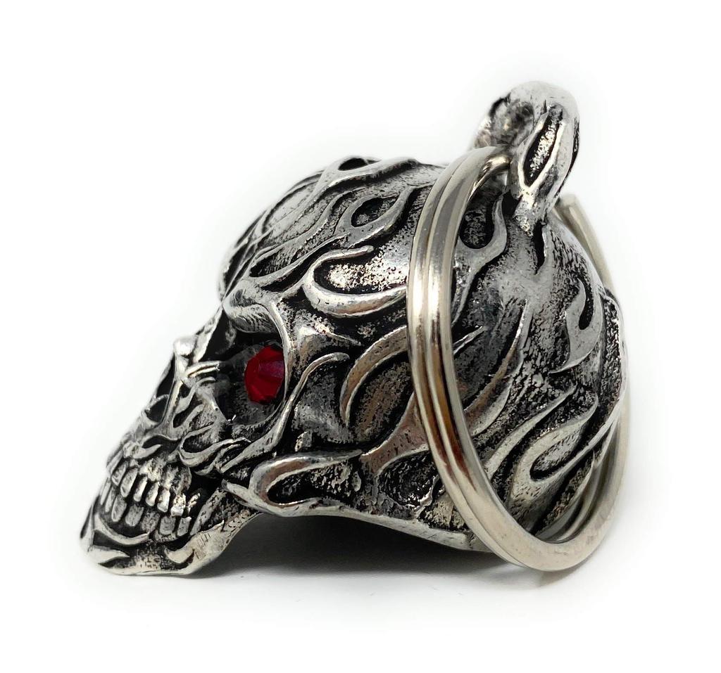 Bravo Bells Frame Skull Diamond Bell - Biker Bell Accessory