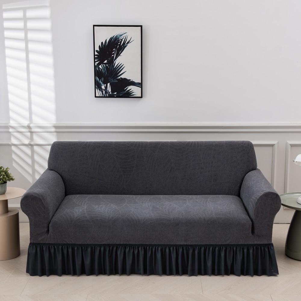 Skirt Sofa Cover All-Inclusive Universal Four-Season Universal Three Or Four-Person Living Room Elastic Fabric Sofa Cover