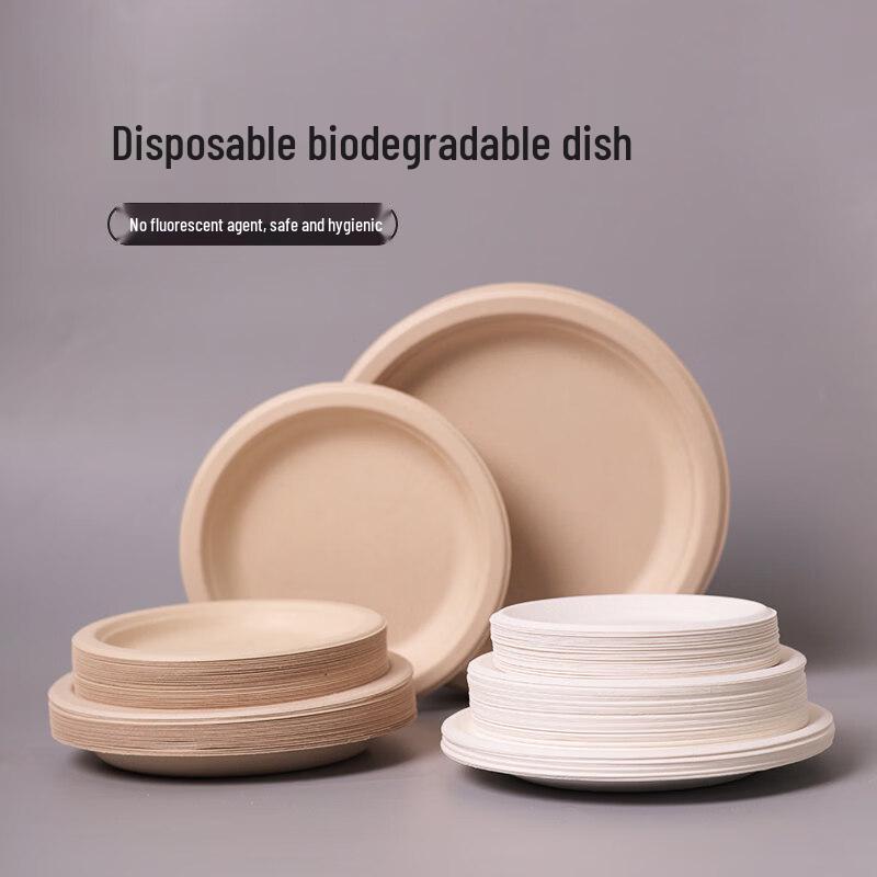 Biodegradable Wheat Straw Disposable Plates & Dishes