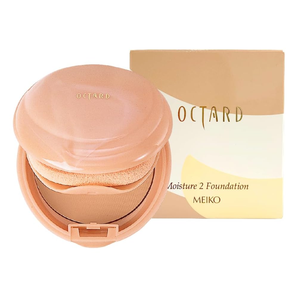 Meiko Cosmetics Moisture Foundation 2 Light Ocher 12g Cream Pact with Case