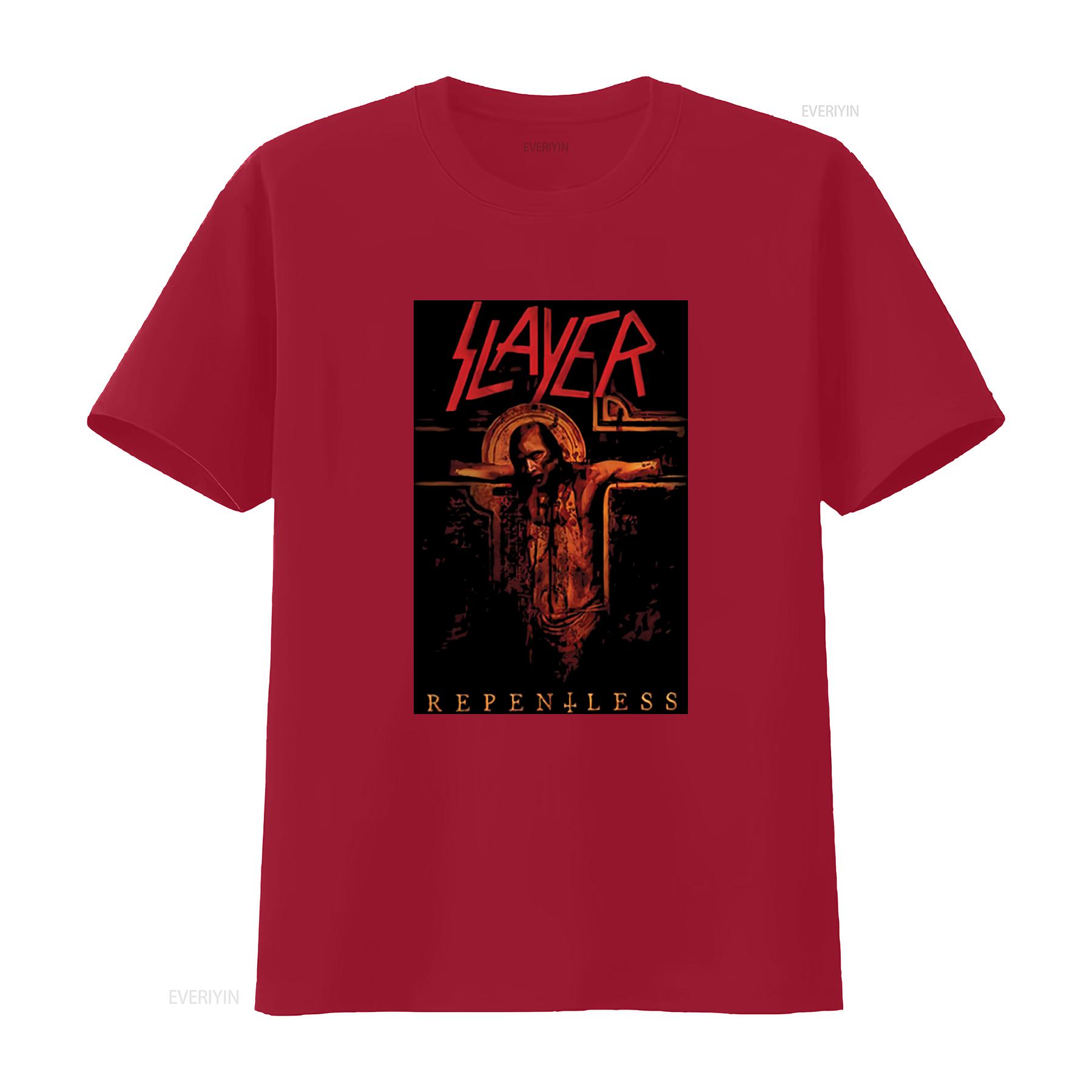 Slayer Repentless Crucifix T Shirt S XXL Official Metal Band Rock Music vintage Washed Soft streetwear Versatile Stretched S
