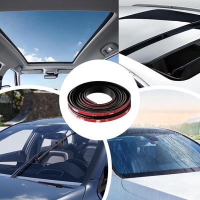 Car Weather Stripping T-Shape Soundproofing Cuttable Weatherstrip Weather Stripping Door Seal For Automotive Sedan Pickup Truck