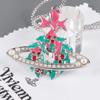 Limited Edition Christmas Wreath Necklace: Vivienne Westwood High-Quality Enamel Design