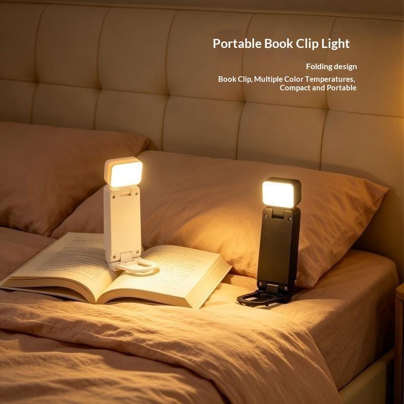 LED Clip On Desk Book Light Battery Powered 3 Color Eye Protection Portable Lamp for Home School Reading