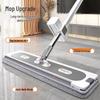 Oboustranný absorpční plochý mop Hands-Free s velkou hlavou pro efektivní čištění podlah na kolejích i doma.