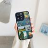 Vintage Van Gogh Handyhülle für iPhone 8 7 Plus SE2 13 12 11 14 Pro Max Puzzle Illustration Handy Rückseite für iPhone X XS XR
