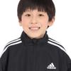 Adidas KPX97 RDY Brushed Tricot Woven Tracksuit Black J150 Kids' Must-Have Loose-Fit WIND. Color-Block Set, (JP4926)