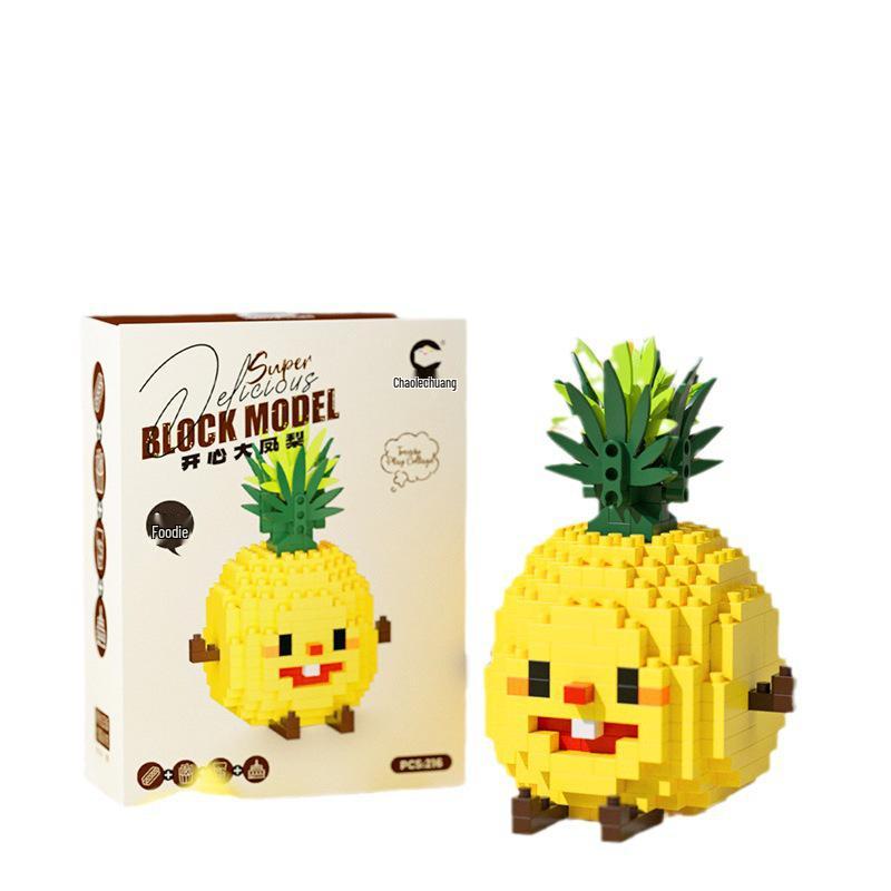 Chaolechuang Lego-Compatible Creative Food Building Blocks: Fries, Hamburger, Fruit - Educational Toy for Kids