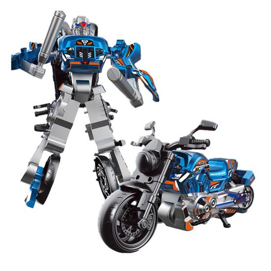 

Трансформований Робот-Мотоцикл Іграшка Рухомі Суглоби Навчальна Трансформована Мотоцикл Модель Робота-Деформації Подарунок на День Народження для Малюків Хлопчиків синій