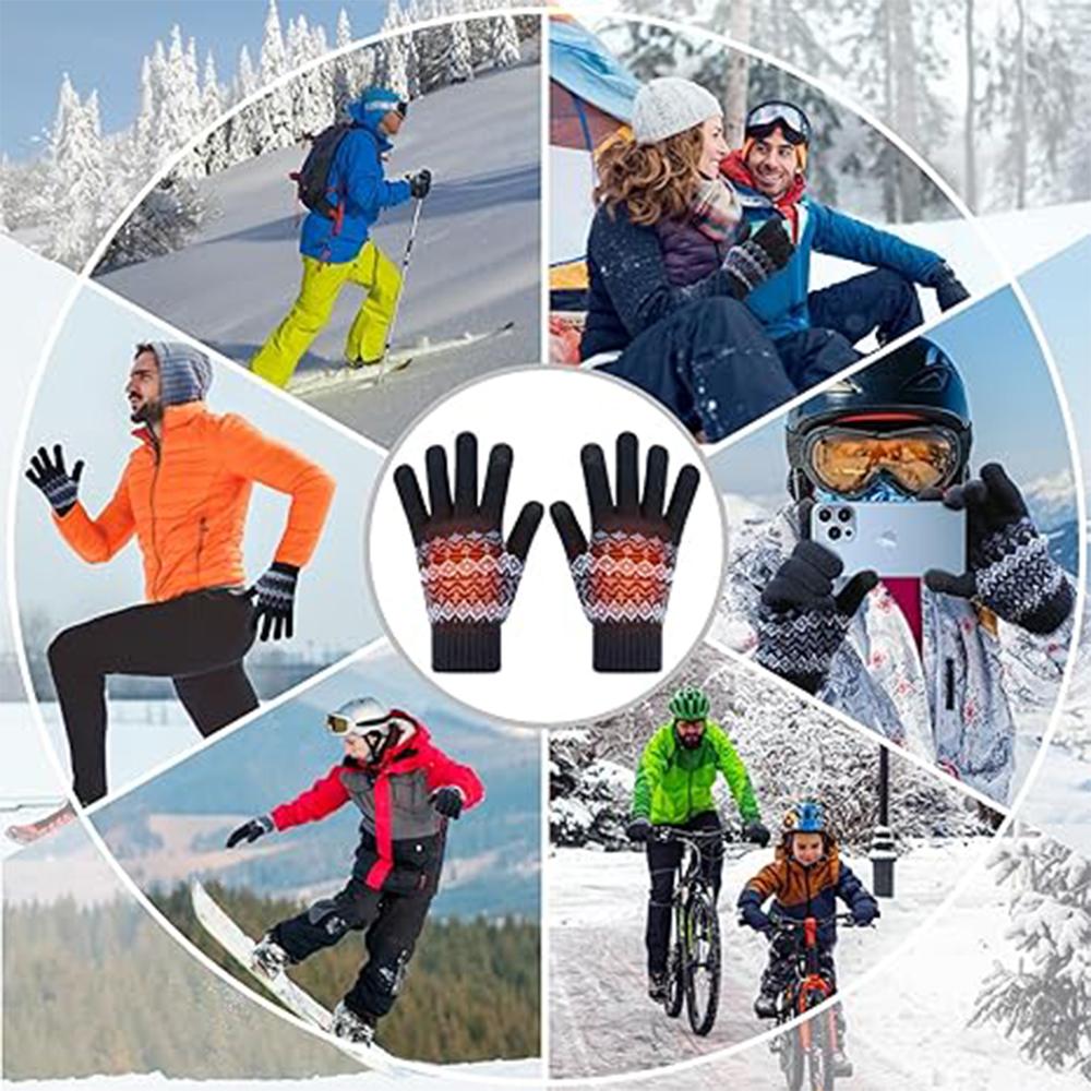 Usb Heated Gloves Washable Touchscreen Warmer Gloves For Indoor &Outdoor 12X18Cm