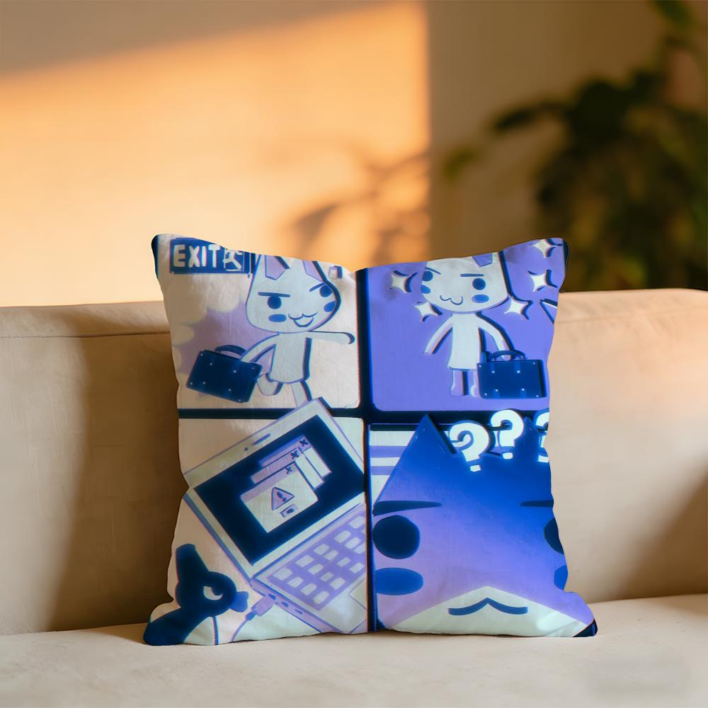 

Hot Movie Toro Cute Cat Cushion Cover Cozy Velvet Throw PillowSoft Warm Cushion For Sofa Bed 30x30 cm