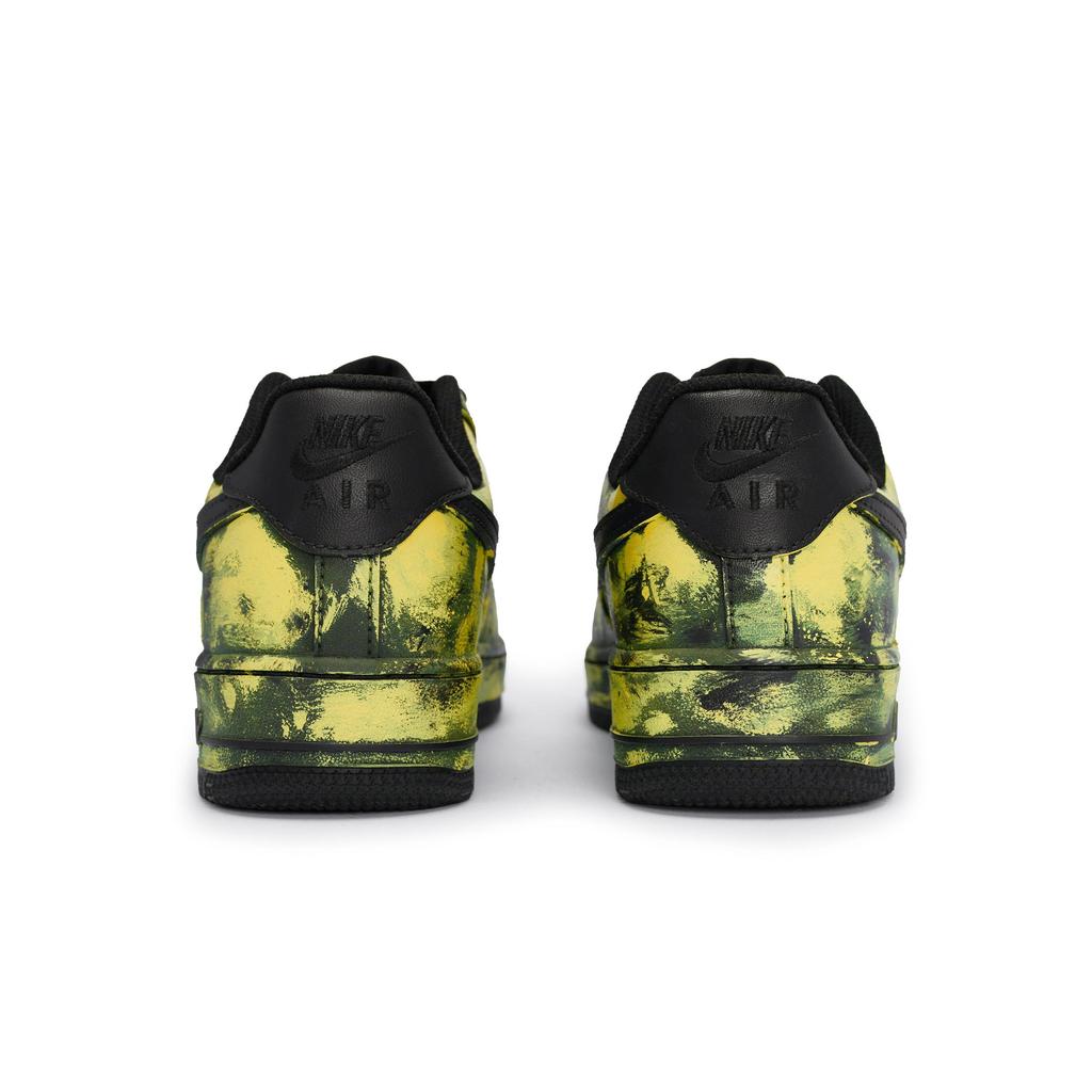 Nike Air Force 1 Slip Resistant Slip Resistant Low top Skateboard Shoes Unisex Black Yellow CW2288-001(Team80-SBOX)