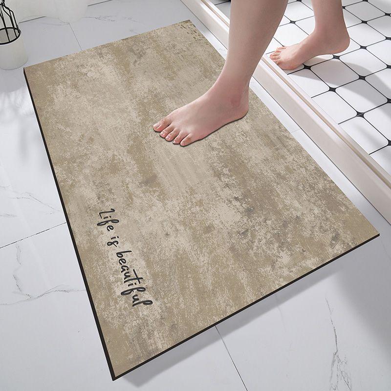 Simple Bathroom Diatom Mud Slip-resistant Mat Toilet Carpet Entry Door Mat Toilet Door Moisture-wicking Foot Mat