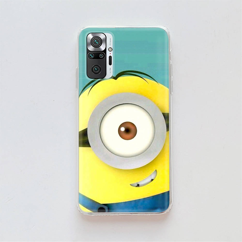 Transparent Case for Samsung A04 A14 A23 A34 A54 M23 M33 M52 M53 Realme Narzo 50 50I 50a Prime C35 C55 C30S 10 9 Pro M-78 Cute Minions