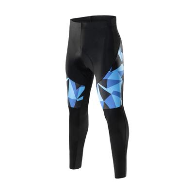 Santic Men's Dreamland Cycling Tights, Padded Cycling Pants, UV Protection, Size L, Blue