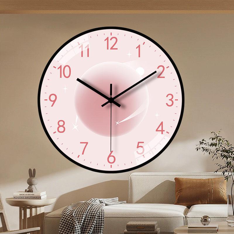 Living Room Household Hanging Fashion Clock Light Luxury Modern Simple Creative Table Hanging Wall Ultra-quiet Minimalist Clock