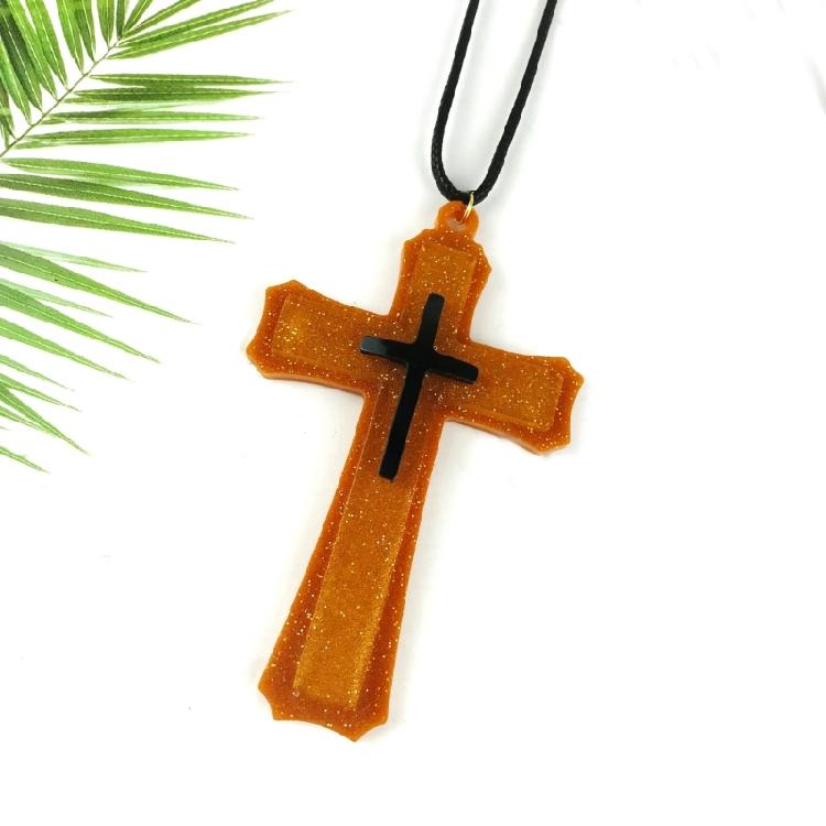 Cross Silicone Resin Mold Crucifix Epoxy Casting Resin Mold for Jewelry Making,Crafts DIY,Pendant,Kechain,Home Decor