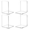 Acrylic Books Holders Table Picture Album Holders for Displaying Books Books Stand, Elegant Design Bookends Bookshelfs