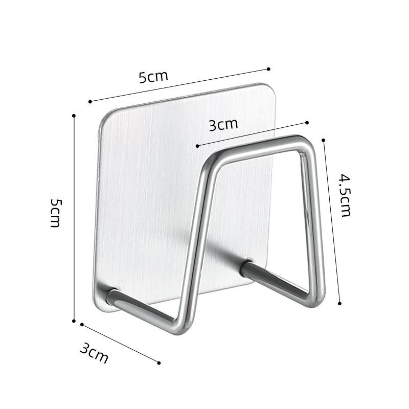304 Stainless Steel Kitchen Sink Sponge & Cloth Holder Draining Rack