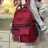 New schoolbag ins niche college style junior high school students versatile large-capacity backpack college backpack