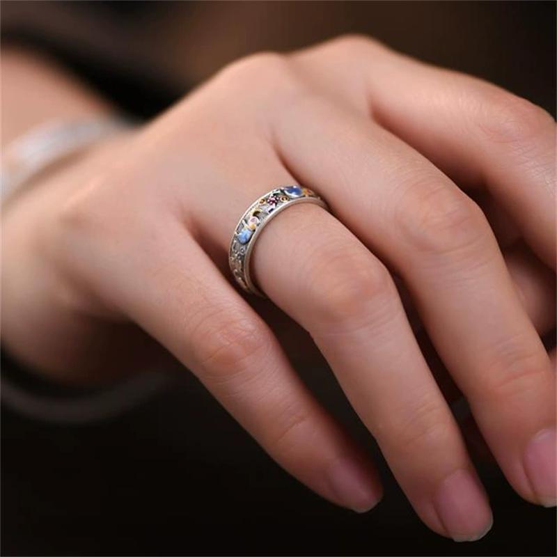 Simple Enamel Colorful Elephant Animal Open Rings For Men Women Hip Hop Fashion New Jewelry Gift Party Rock anillos