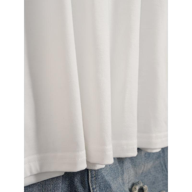 European Size [Stylish Printed T-Shirt] Breathable, Lightweight Ladies' NEW YORK BROOKLYN THE EMPIRE CITY Printed T-Shirt