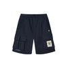 Logo Print Multi-Pocket Loose Shorts Men Bottoms Heritage-Blue F11M128655F-NV
