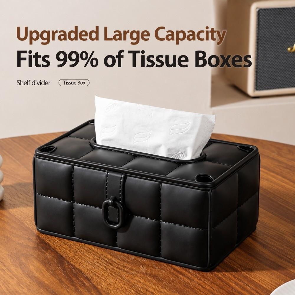 Large Capacity Tissue Box Holder Dust-proof Paper Holder Durable Tissue Box Cover fo Homestay