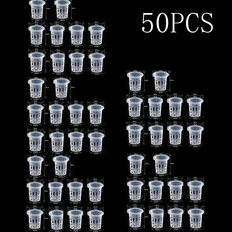 10/20/50Pcs Hydroponic Colonization Net Basket Plant Nursery Pot Aeroponic Vegetable Planting Grow Soilless Culture Sponge Cup