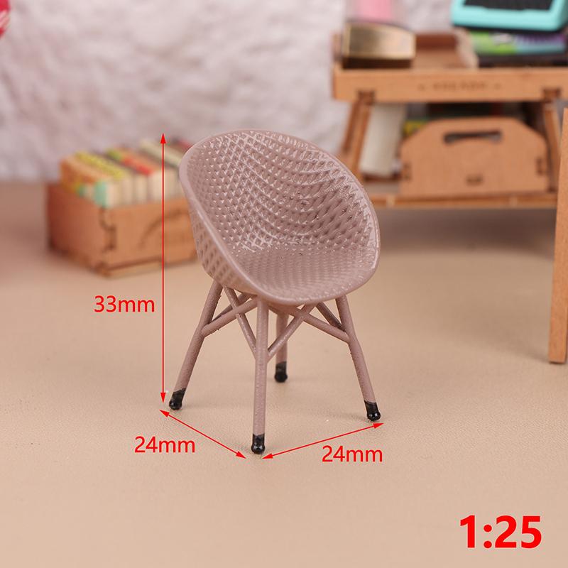 

1 шт., аксессуары для кукольного дома, украшение, игрушка, кукольный домик, миниатюра, имитация балкона, стулья из ротанга, столы и стулья, мебель, модель