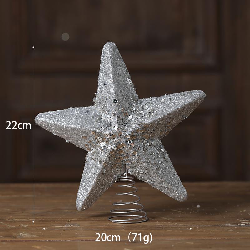 Luminous Christmas Ornaments: Star Tree Topper & Ball Set for Festive Decoration
