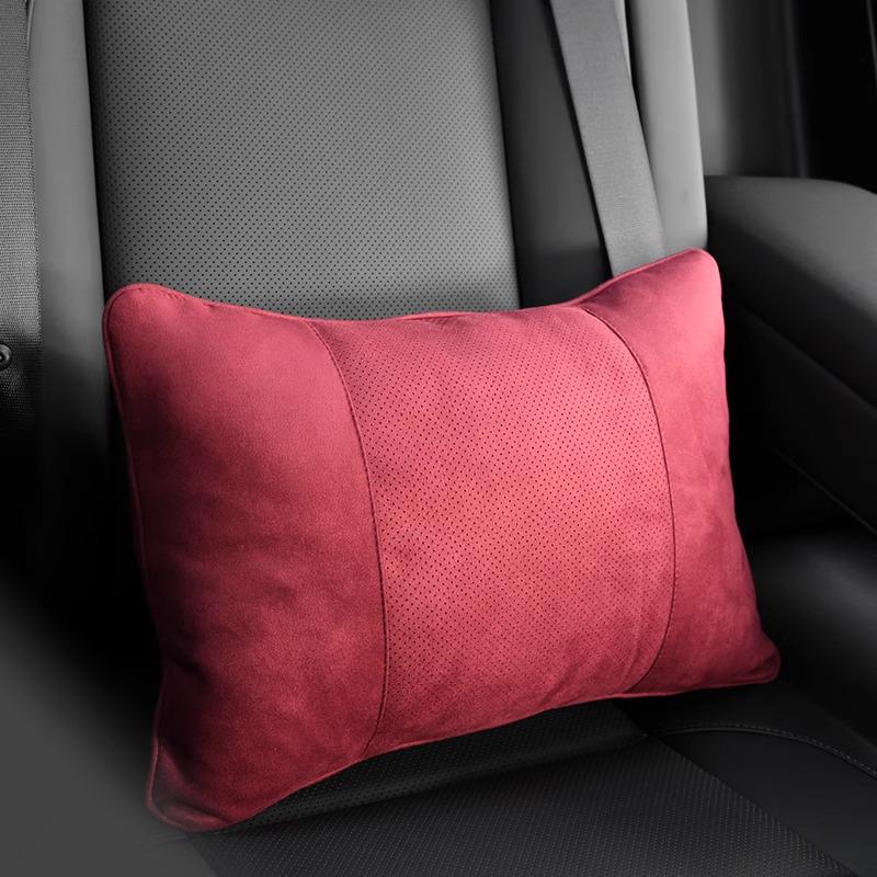Mercedes S-Class Perforated Headrest & Lumbar Support Pillows - Comfortable, Breathable Pair