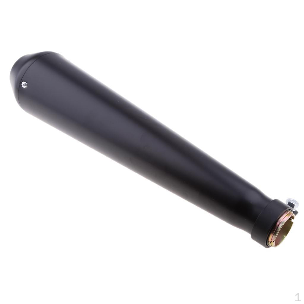 

Exhaust 38-47mm 1.5-1.85 inch Inlet Aluminum for Motorcycle Black