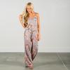 Floral Women Summer Long Wide Leg Pants Strappy Casual Beach Jumpsuit Us Romper