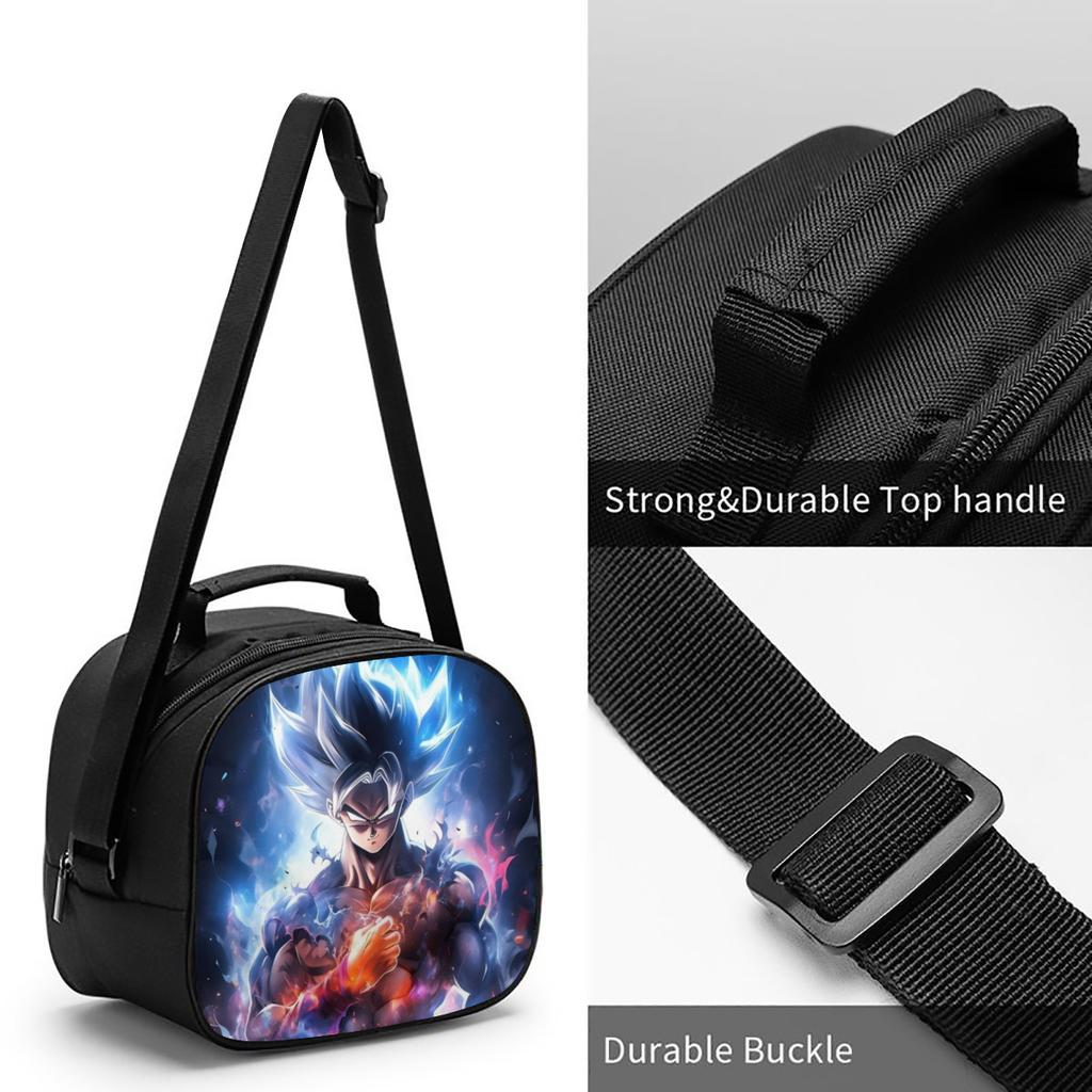 Cartoon Animation Lunch Box Bag Student Fully Printed Lunch Bag Wear-Resistant And Convenient Portable Picnic Bag