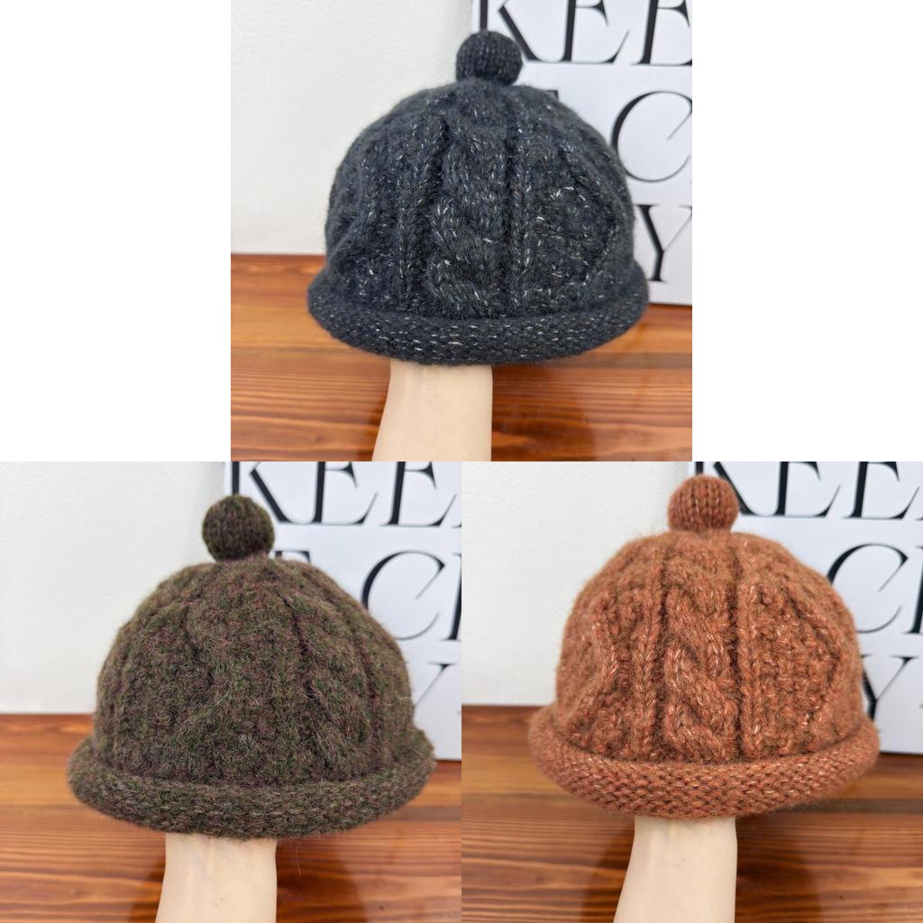 Traditional Knit Cap For Men And Women Warm Winter Beanie With Pom Poms For Casual Wear